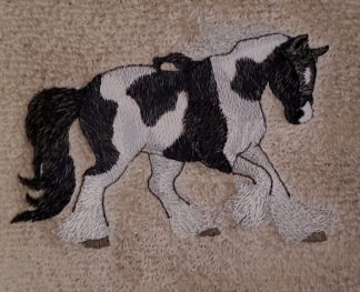 Gypsy Vanner Horse Bath Towels Embroidered