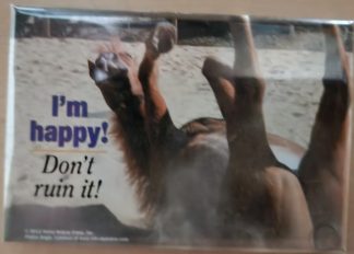 I'm Happy! Don't ruin it!- Horse magnet