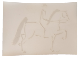 Dressage Horse Vinyl Window Art