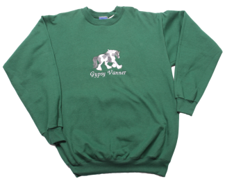 Custom Embroidered Gypsy Vanner Horse Sweatshirt