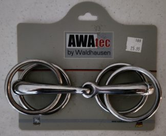 AWA-tec 5 1/2" Four-ring Loose Jointed Snaffle Horse Bit Stainless Steel