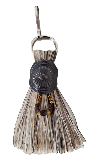 Cowboy Collectibles Beaded Horse Hair Zipper Pull Purse Backpack