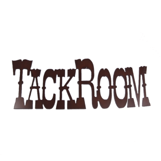 Tack Room Rustic Metal Sign