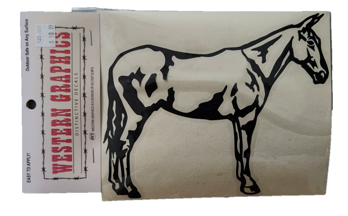 Western Graphics Mule Decal - Outdoor Safe on Any Surface