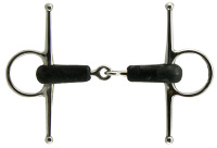 4 1/2" Hard Rubber Full Cheek Snaffle Bit