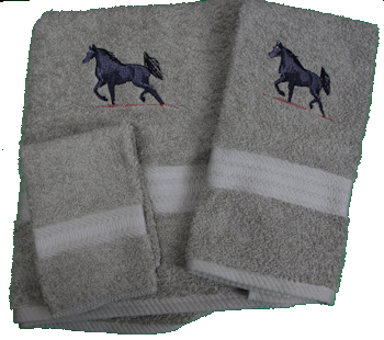 Black Beauty Towel Set