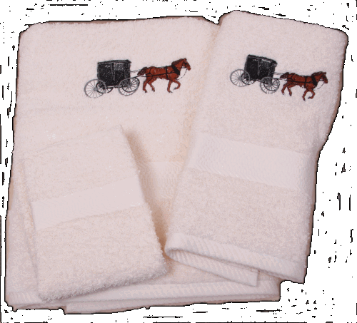 Amish Buggy Towel Set