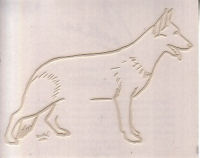 German Shepherd Window Art