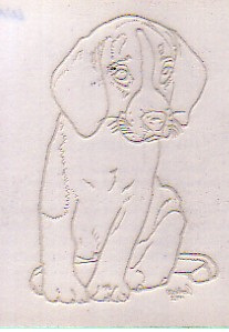 Beagle Puppy Window Art