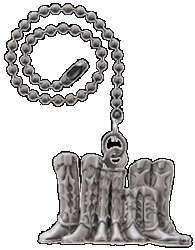 Pewter Boots fan pull