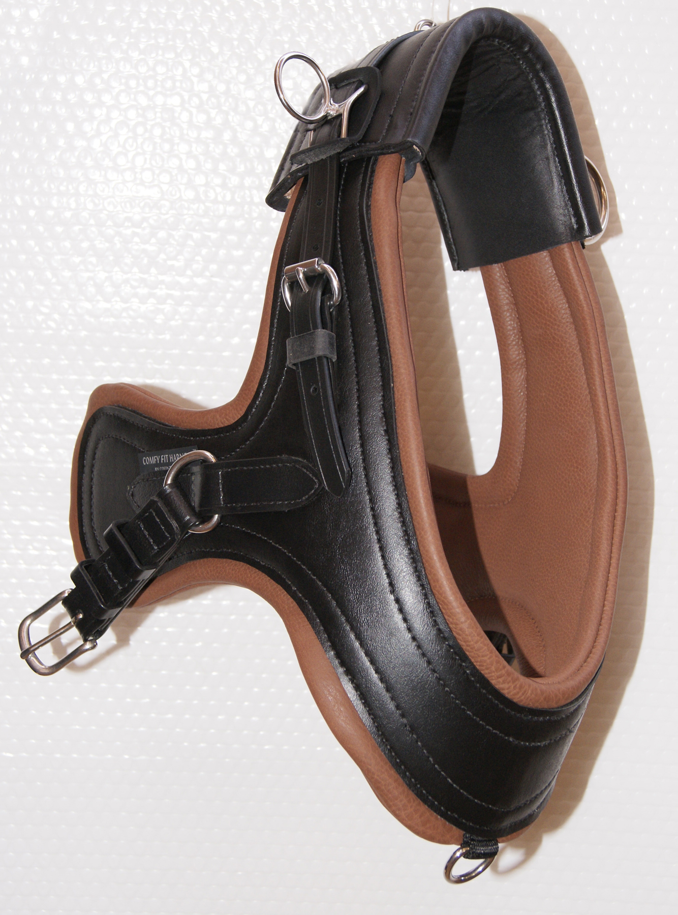 Miniature Horse Comfy Collar - Black & Brown