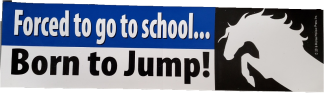 Forced to go to School... Born to Jump Bumper Sticker