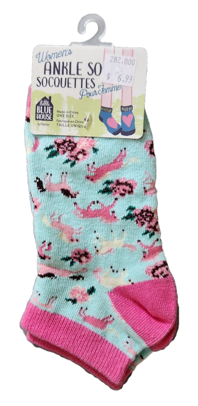 Hatley Ponies and Peonies Women's Ankle Socks