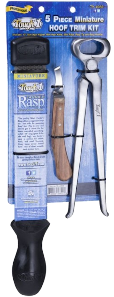 Professional 5 Piece Miniature Hoof Trim Kit