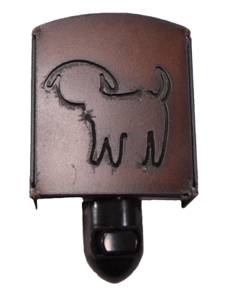 The Rustic Barn - Rustic Metal Cute Dog Night Light