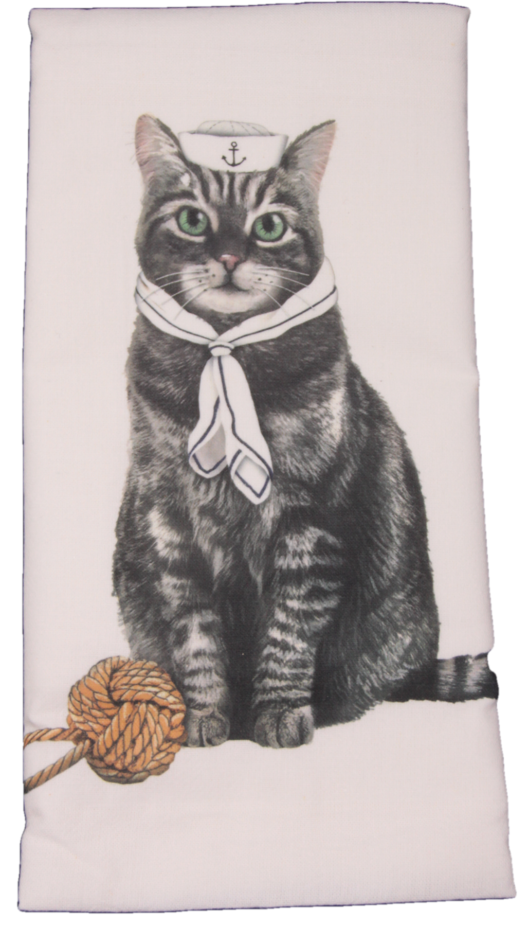 Flour Sack Towel Designed by Mary Lake Thompson CAT in CATNIP 