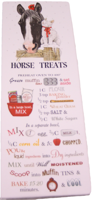 Treats for Your Horse Printed Flour Sack Dish Towel