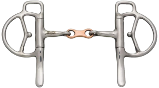 Tough 1 Half Cheek Mini Bit - French Link Copper Mouth