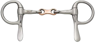 Tough 1 Half Cheek Mini Bit - French Link Copper Mouth