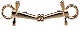 Exselle Full Cheek Snaffle Bit Stock Pin - Gold