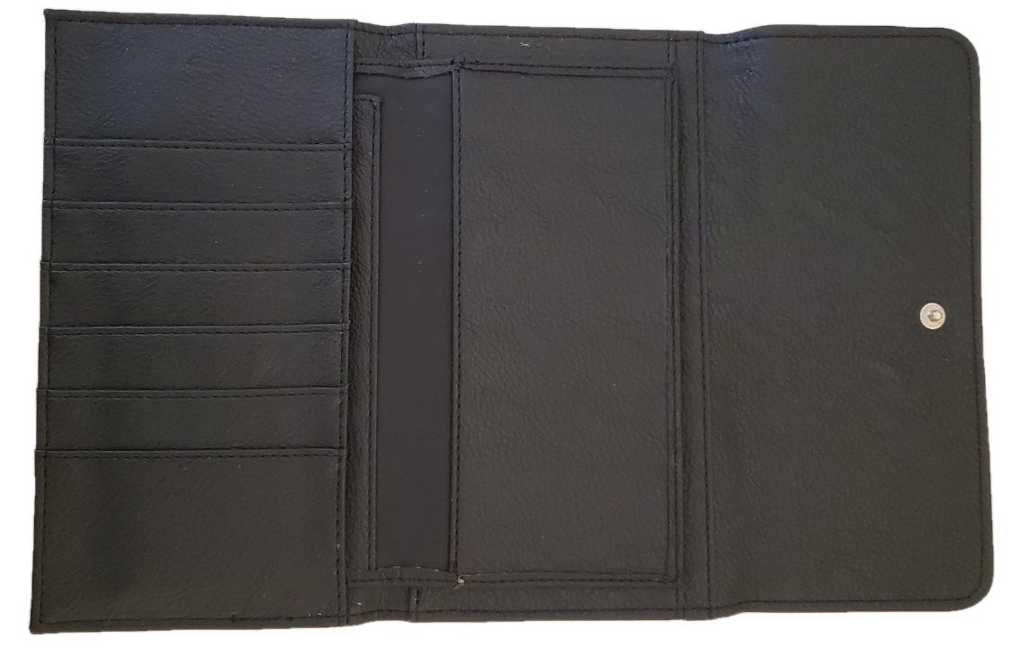 Black Snaffle Bit Wallet, Phone and Credit Card Holder