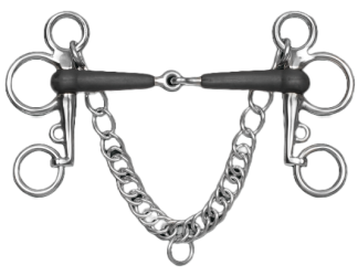 Rubber Jointed Pelham Bit