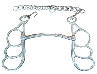 Butterfly Horse Bit Three Ring Arched Mouth