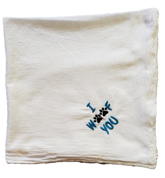 I Woof You Flour Sack Dish Towel
