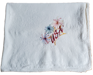 USA Fireworks Flour Sack Dish Towel