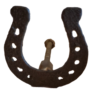 Antique Brown Horseshoe Drawer Pull Knob