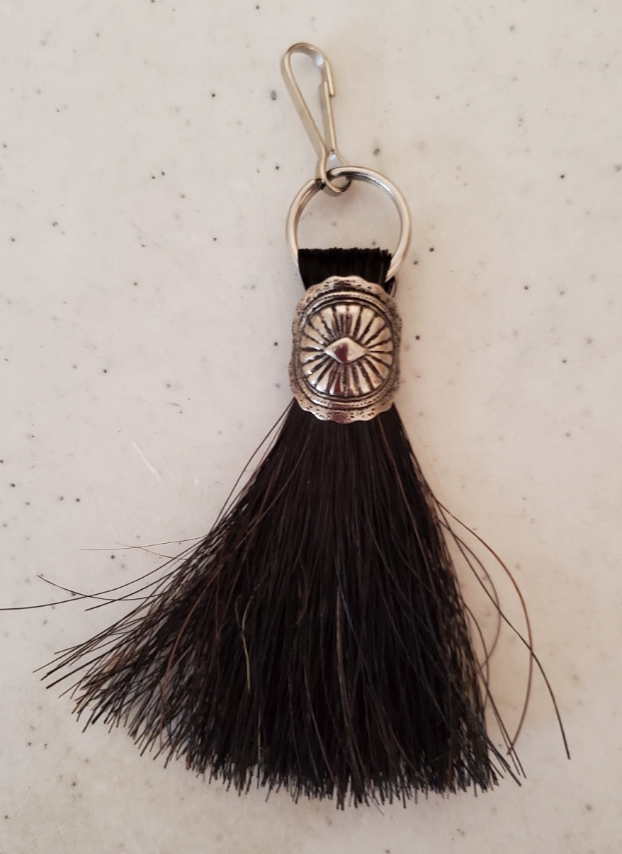 Cowboy Collectibles Horse Hair Zipper Pull Purse Backpack