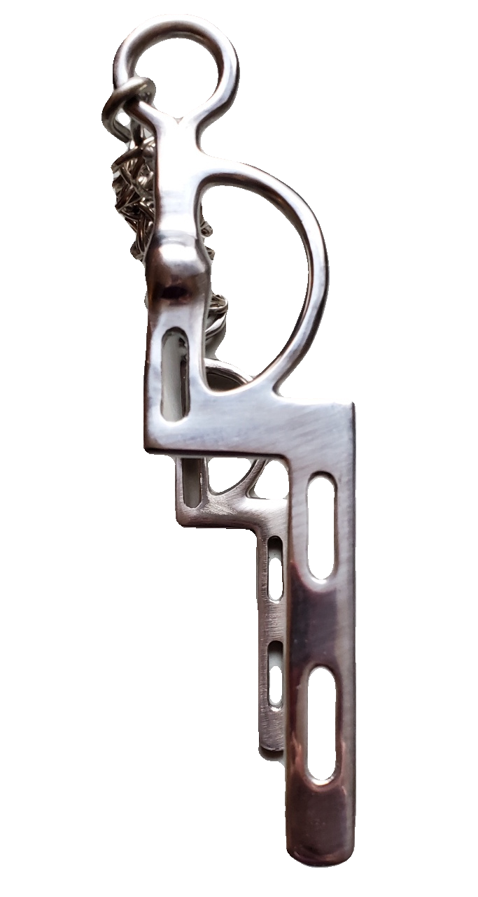 Military Elbow Horse Stainless Steel Bit Straight Bar Fixed Cheeks