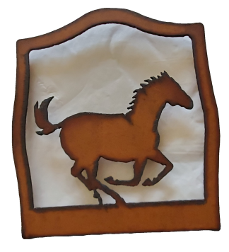 Universal Ironworks Running Horse Rustic Metal Napkin Holder