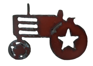 Universal Ironworks Rustic Metal Vintage Tractor Magnet