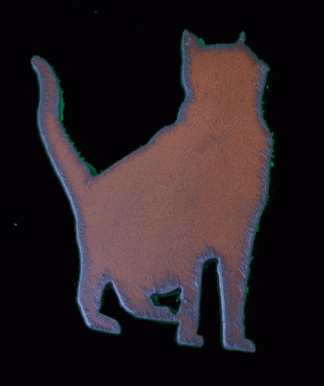 Universal Ironworks Rustic Metal Cat Magnet