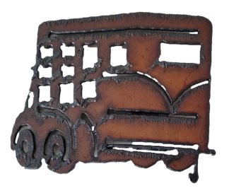 Universal Ironworks Rustic Metal Horse Trailer Magnet