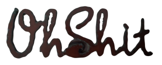 Rustic Ironwerks Metal Oh Shit Magnet