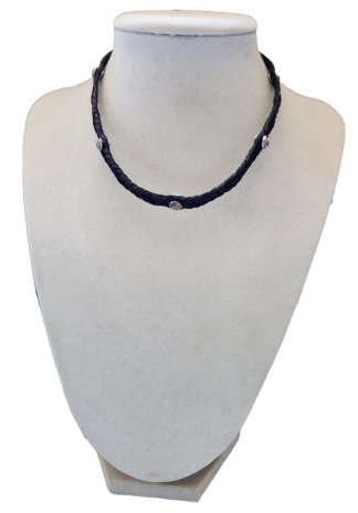 Horse Hair Choker with Coral Stones