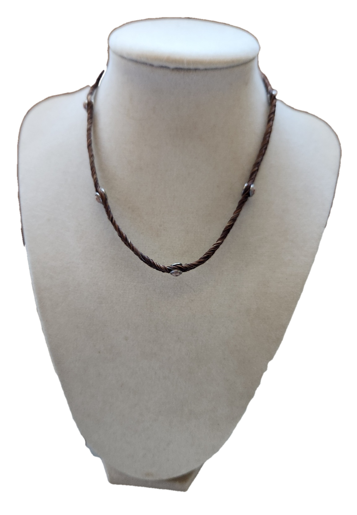 Horse Hair Choker with Coral Stones