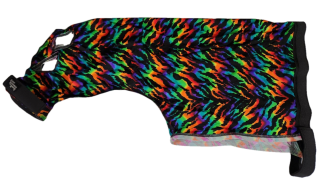Sleazy Sleepware Rainbow Zebra Stretch Hood Mini Horse Sizes